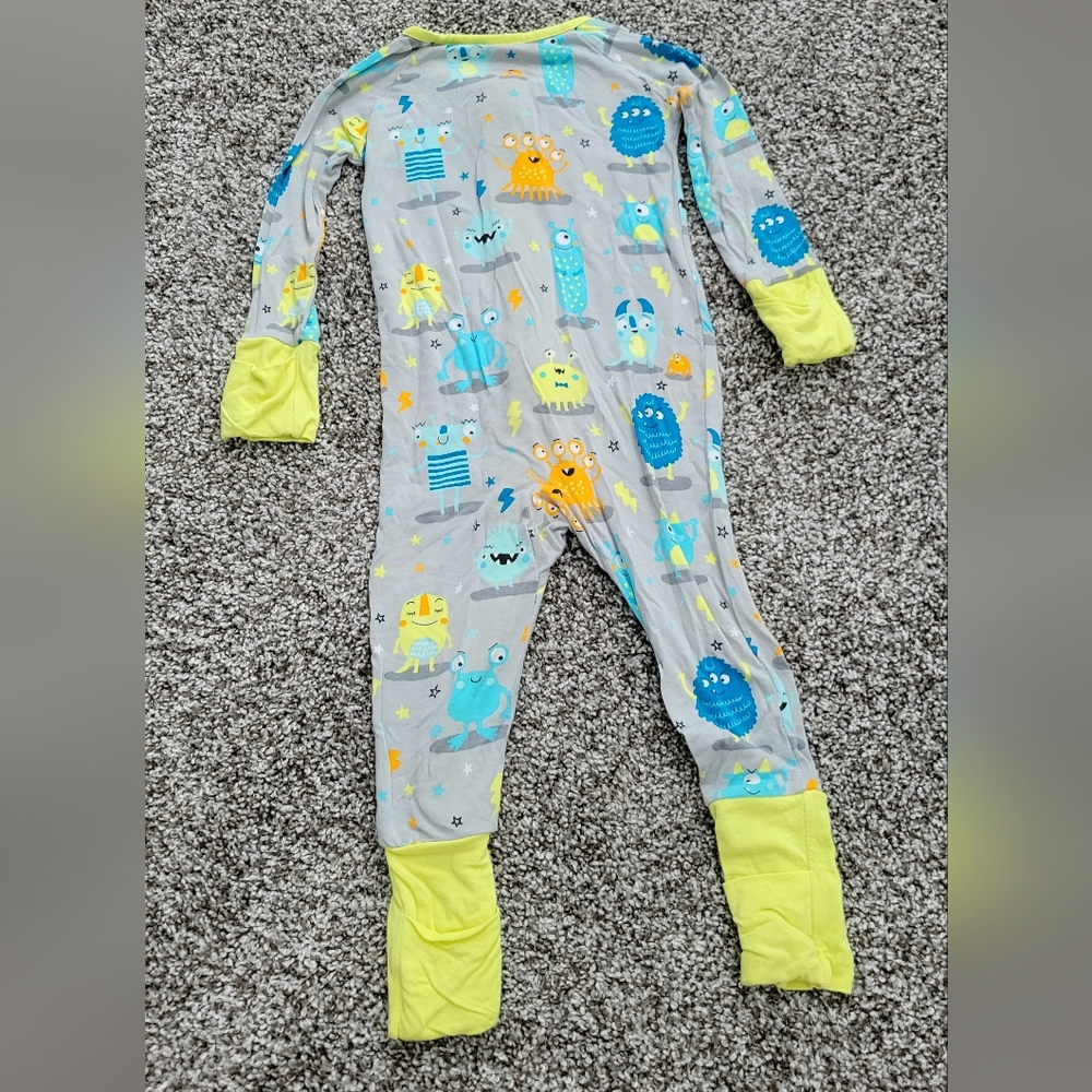 PLAY - Little Sleepies Monster Mayhem Zippy, 6-12M - Picture 2 of 5
